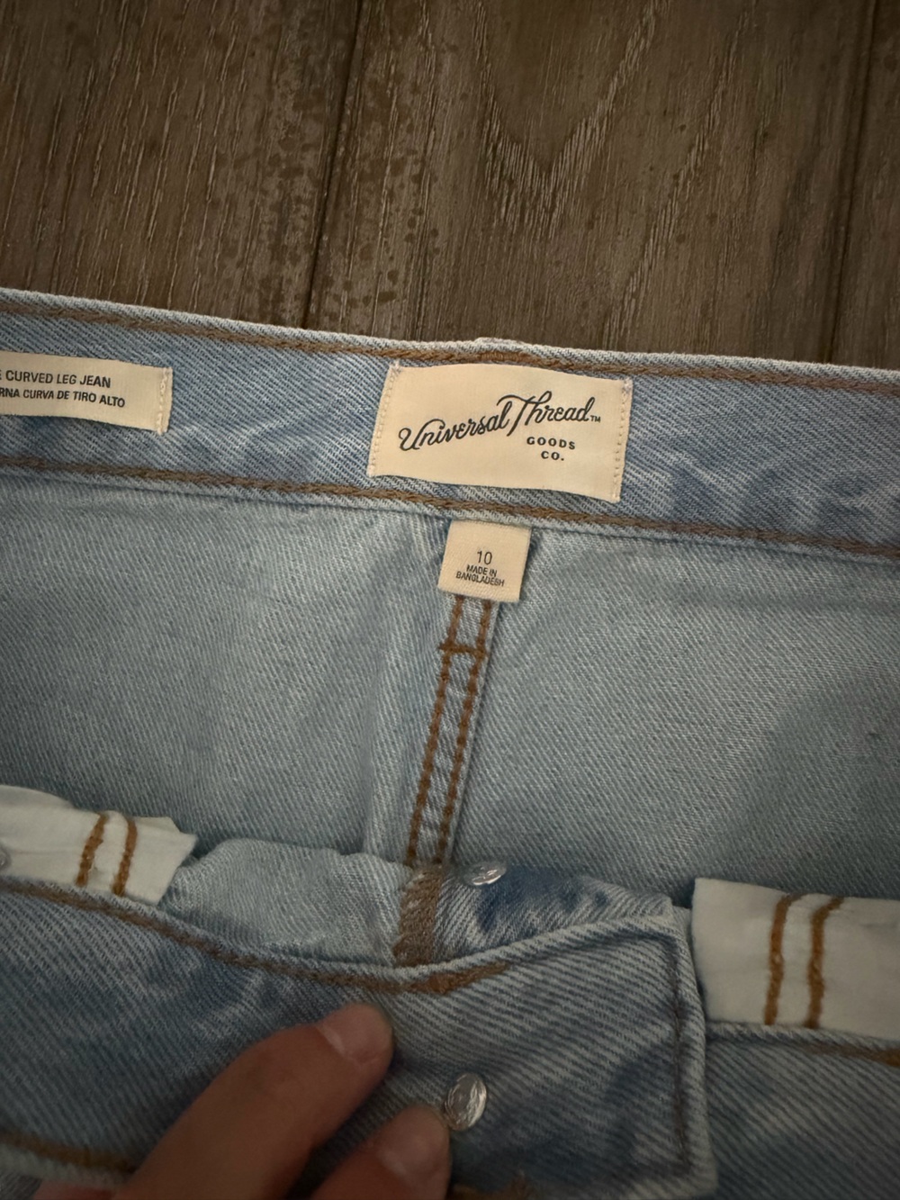 High Rise Barrel Light Wash Denim Jeans - Picture 7 of 13